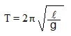 equação pêndulo simples